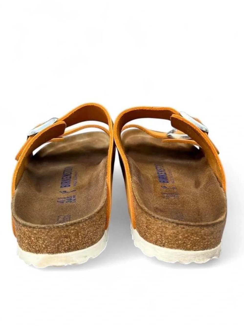 Birkenstock Arizona Soft Footbed Apricot Nubuck Sandals EU 41 Women's 10 Men's 8
